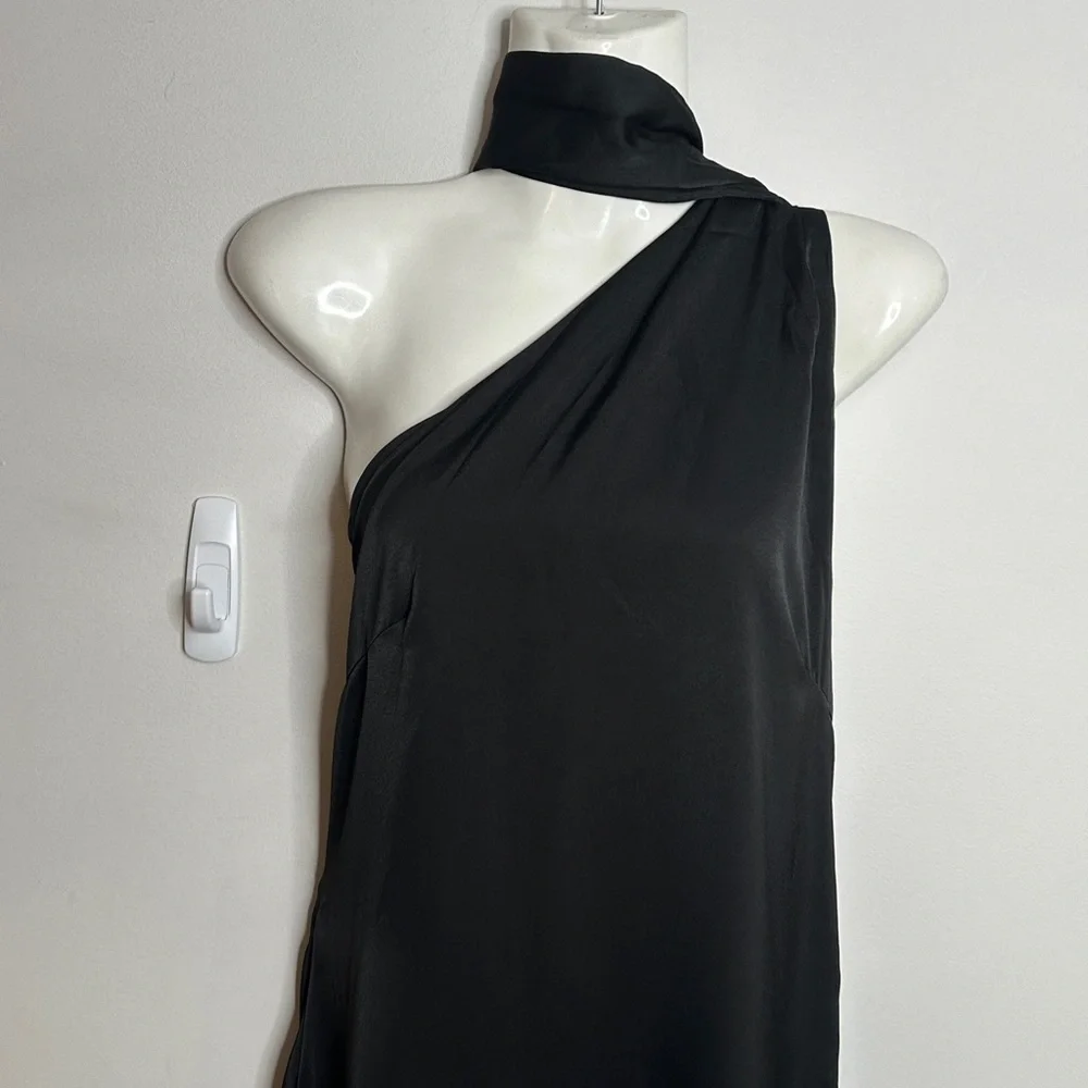 ECYANER Women's Elegant Sleeveless Dress Backless Satin Backless Midi C… - Picture 11 of 12